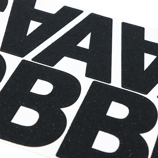 12 Pack: Black Glitter Alphabet Stickers by Recollections™